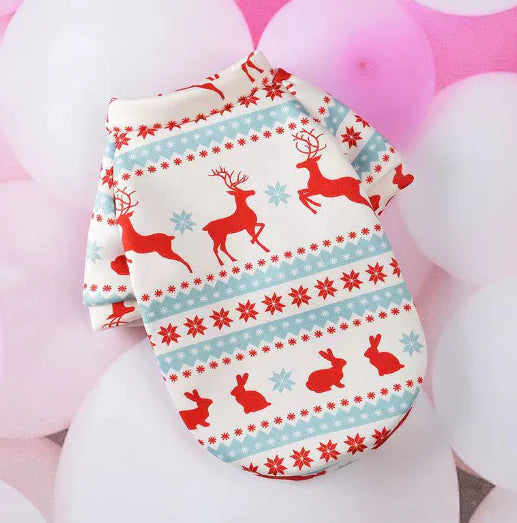 Cartoon Christmas Dog Clothes and Pet Supplies